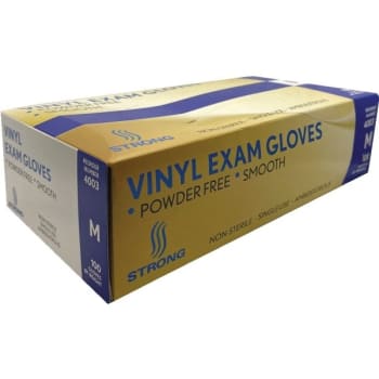 Strong Vinyl Medical Exam Gloves,Medium Package Of 100