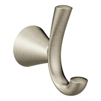 Image for Moen Glyde Brushed Nickel Double Robe Hook from HD Supply