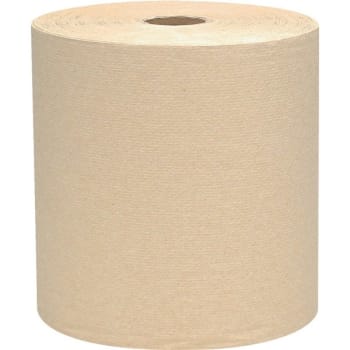 Scott® 100% Recycled Fiber Hard Roll Paper Towels (04142), With Absorbency Pockets™(12 Rolls/Case, 800'/Roll)