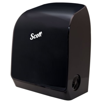 Scott® Pro Manual Hard Roll Towel Dispenser, Smoke Black