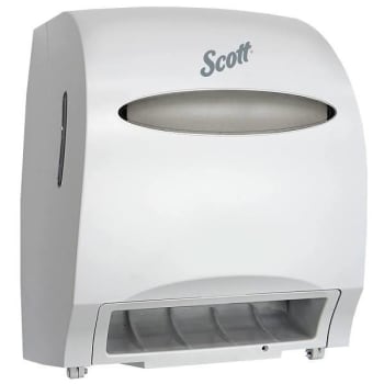 Image for Scott® Essential Automatic Hard Roll Towel Dispenser, White, For Purple Core Scott Roll Towels, 12.70" X 15.76" X 9.57" from HD Supply