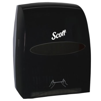 Scott® Essential Manual Hard Roll Towel Dispenser, Smoke Black