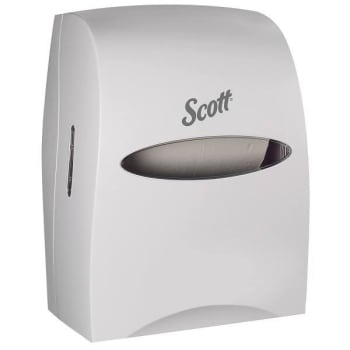 Image for Scott® Essential™ Manual Hard Roll Towel Dispenser, White, For Purple Core Scott® Roll Towels, 12.63" X 16.13" X 10.2" from HD Supply