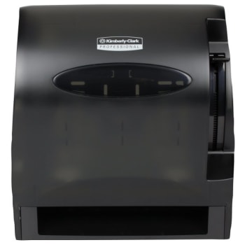 Image for Kimberly-Clark Professional™ Lev-R-Matic Roll Towel Dispenser, Smoke Black from HD Supply