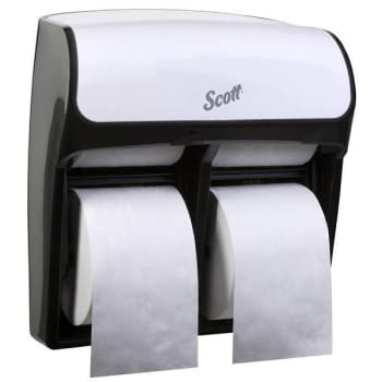 Image for Scott® Pro™ High Capacity Coreless Standard Roll Toilet Paper Dispenser, 4 Roll Capacity, White, 11.25" X 12.75" X 6.19" from HD Supply