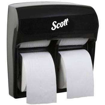 Image for Scott® Pro™ High Capacity Coreless Standard Roll Toilet Paper Dispenser, 4 Roll Capacity, Black, 11.25" X 12.75" X 6.19" from HD Supply