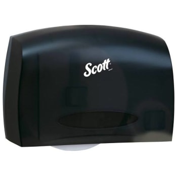 Image for Scott® Essential™ Coreless Jumbo Roll Toilet Paper Dispenser, with Stub Roll, Black, 14.25" x 9.75" x 6.00" from HD Supply