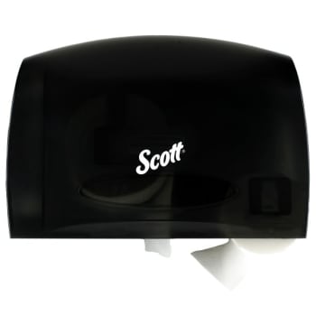 Scott® Essential Coreless Jumbo Roll Tissue Jrt Dispenser, Smoke Black