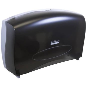 Image for Kimberly-Clark Professional™ Jumbo Roll Toilet Paper Dispenser, Combo Unit, Black, 20.43" x 13.12" x 5.8" from HD Supply