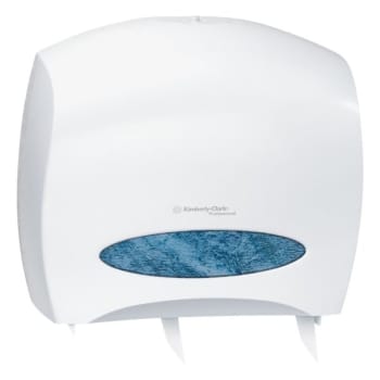 Kimberly-Clark Professional™Jumbo Roll Bathroom Tissue Dispenser With Stub Roll, White