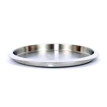 Image for Hapco Brushed Metal 14in Round Tray,matte Finish And Spill Proof Rim,case Of 12 from HD Supply