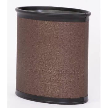 Image for Hapco Urban 8qt Oval Metal Wastebasket Wrapped, Cobblestone, Case Of 6 from HD Supply