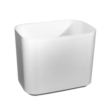 Image for Hapco Contempo 8qt Rectangular Wastebasket,gloss White,case Of 6 from HD Supply