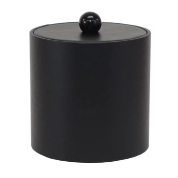 Image for Hapco Executive 2qt Round Leatherette Ice Bucket,black Morocco,case Of 12 from HD Supply