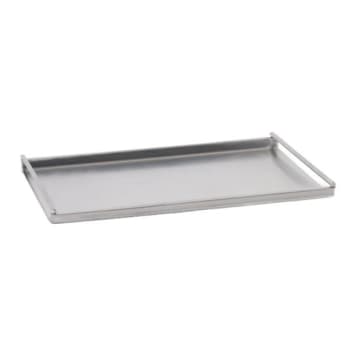 Image for Hapco Brushed Metal 12 X 10.5in Rectangular Tray,large Bar Handles,case Of 6 from HD Supply