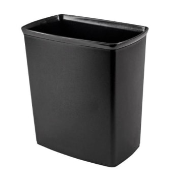 Image for Hapco Essential Ignition Resistant 10qt Rectangular Wastebasket,black,case Of 12 from HD Supply