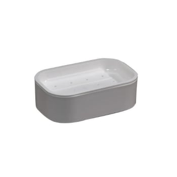 Image for Hapco Contempo Soap Dish,removable Tray,gloss White,case Of 12 from HD Supply