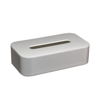 Image for Hapco Contempo Flat Tissue Box Cover, Gloss White, Case Of 12 from HD Supply