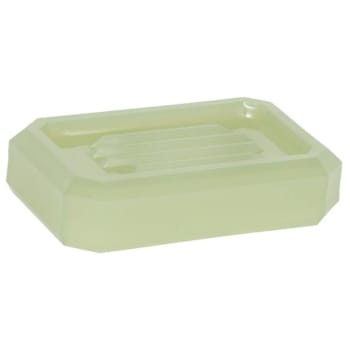 Image for Hapco Facet Rectangular Soap Dish,beveled Edges, Sea Glass, Case Of 24 from HD Supply