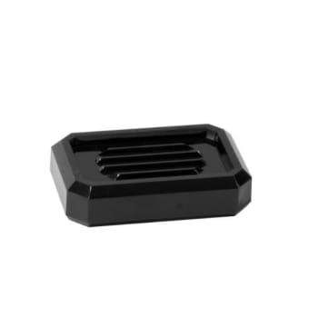 Image for Hapco Facet Rectangular Soap Dish, Beveled Edges,Black, Case Of 24 from HD Supply
