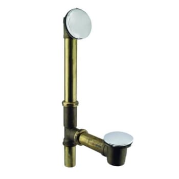 Image for Westbrass Bath Waste - Illusionary Overflow W/ Tip-Toe Drain, 14in. from HD Supply