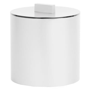 Image for Hapco Contempo 3qt Round Icebucket,rectangular Foiledknob,gloss White,case Of 12 from HD Supply