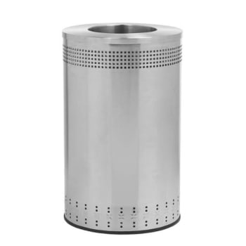 Image for Commercial Zone Products 45 Gallon Imprinted Waste Receptacle Stainless Steel from HD Supply