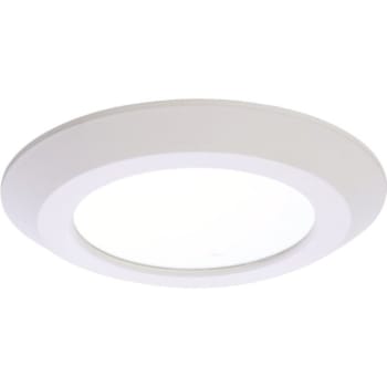Halo® 6 In. 8.7 Watt Round LED Light, Selectable Color Temperature, White Cast Aluminum Housing