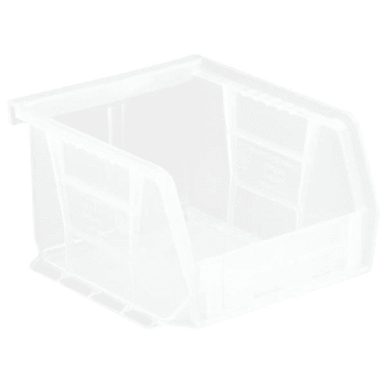 Quantum Storage Systems® Clear 5-3/8 X 4-1/8 X 3 In Stack And Hang Bin Package Of 24