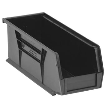Image for Quantum Storage Systems® Black 10-7/8 X 4-1/8 X 4 In Stack And Hang Bin Package Of 12 from HD Supply