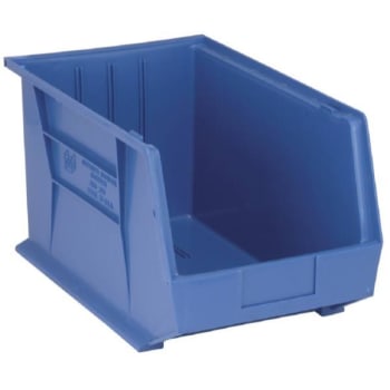 Image for Quantum Storage Systems® Blue 18 X 11 X 10 In Ultra Stack And Hang Bin Package Of 4 from HD Supply