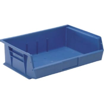 Image for Quantum Storage Systems® Blue 10-7/8 X 16-1/2 X 5 In Stack And Hang Bin Package Of 6 from HD Supply