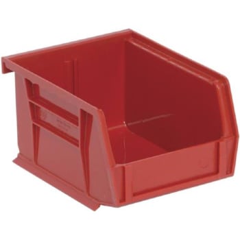Quantum Storage Systems® Red 5-3/8 X 4-1/8 X 3 In Ultra Stack And Hang Bin Package Of 24