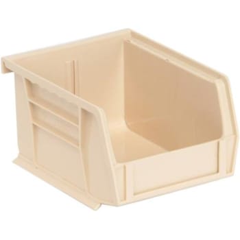 Quantum Storage Systems® Ivory 5-3/8 X 4-1/8 X 3 In Stack And Hang Bin Package Of 24