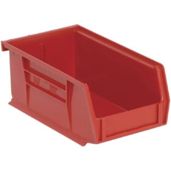 Quantum Storage Systems® Red 7-3/8 X 4-1/8 X 3 In Ultra Stack And Hang Bin Package Of 24