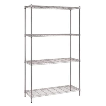 Image for Quantum Storage Systems® 18x36x72 In 4-Shelf Wire Shelving Unit With Chrome Finish from HD Supply