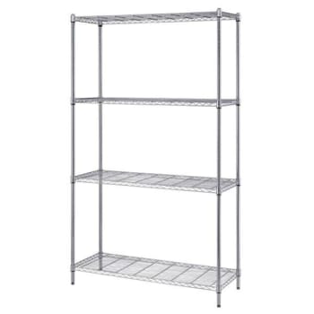 Image for Quantum Storage Systems® 24x30x72 In 4-Shelf Wire Shelving Unit With Chrome Finish from HD Supply