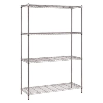 Image for Quantum Storage Systems® 18x42x72 In 4-Shelf Wire Shelving Unit With Chrome Finish from HD Supply
