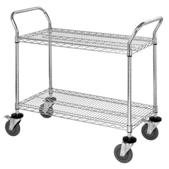 Image for Quantum Storage Systems® 18x36x37-1/2 In Wire 2-Shelf Cart from HD Supply
