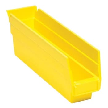Quantum Storage Systems® Economy Yellow Shelf Bin 11-5/8 X 2-3/4 X 4 In Package Of 36