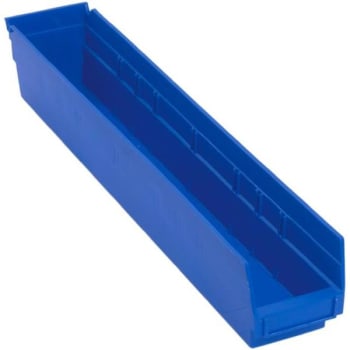 Image for Quantum Storage Systems® Economy 4 In Blue Shelf Bin 23-5/8 X 4-1/8 X 4 In Package Of 16 from HD Supply