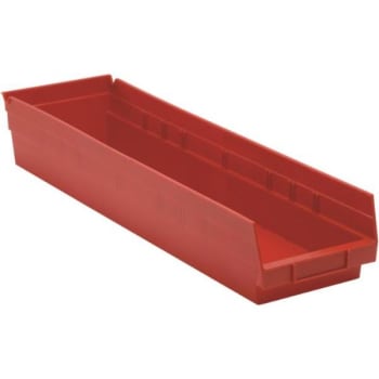 Image for Quantum Storage Systems® Economy 4 In Red Shelf Bin 23-5/8 X 6-5/8 X 4 In Package Of 8 from HD Supply