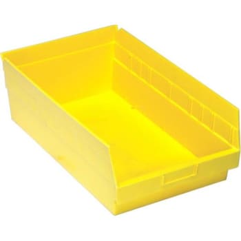 Image for Quantum Storage Systems® Store-More Yellow Shelf Bin 17-7/8 X 11-1/8 X 6 In Package Of 8 from HD Supply