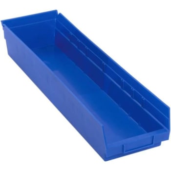 Image for Quantum Storage Systems® Economy 4 In Blue Shelf Bin 23-5/8 X 6-5/8 X 4 In Package Of 8 from HD Supply