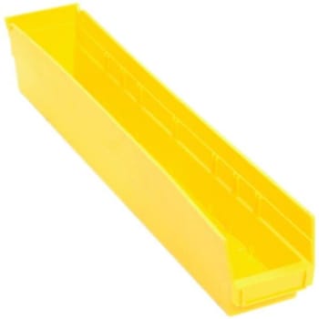 Image for Quantum Storage Systems® Economy Yellow Shelf Bin 23-5/8 X 4-1/8 X 4 In Package Of 16 from HD Supply