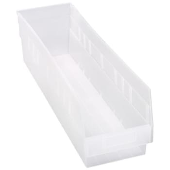 Image for Quantum Storage Systems® Store-More Clear Shelf Bin 23-5/8 X 6-5/8 X 6 In Package Of 8 from HD Supply