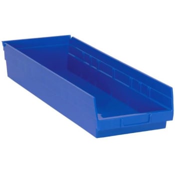 Image for Quantum Storage Systems® Economy Blue Shelf Bin 23-5/8 X 8-3/8 X 4 In Package Of 6 from HD Supply