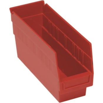 Image for Quantum Storage Systems® Store-More Red Shelf Bin 11-5/8 X 4-1/8 X 6 In Package Of 36 from HD Supply
