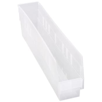 Image for Quantum Storage Systems® Store-More Clear Shelf Bin 23-5/8 X 4-1/8 X 6 In Package Of 16 from HD Supply