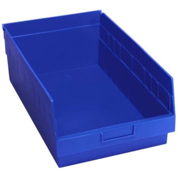 Image for Quantum Storage Systems® Store-More Blue Shelf Bin 17-7/8 X 11-1/8 X 6 In Package Of 8 from HD Supply